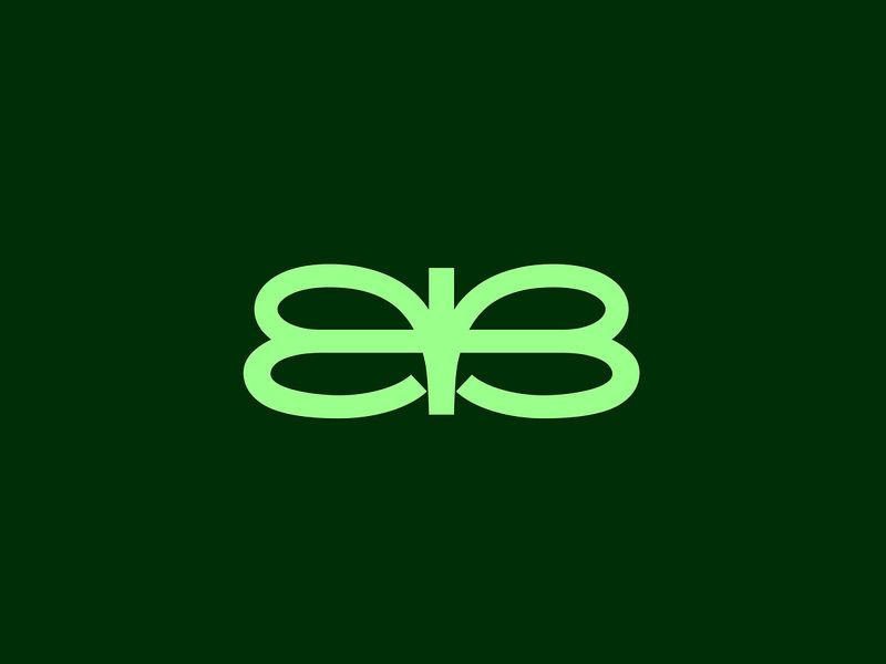 Double B — Butterfly Logo Mark