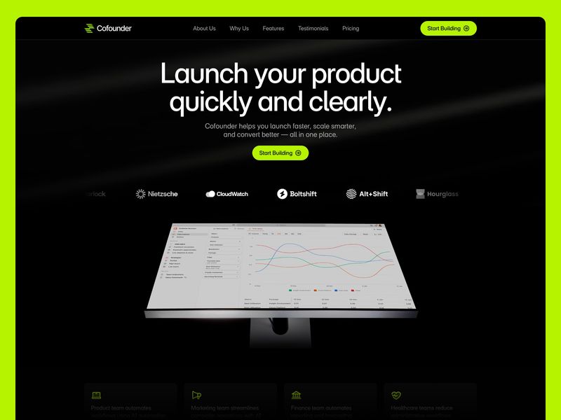 Cofounder - Free AI SaaS Framer Template for Startups