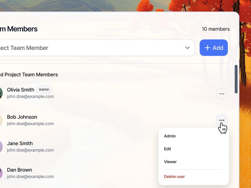 Drop Down Menu - Consistent UI
