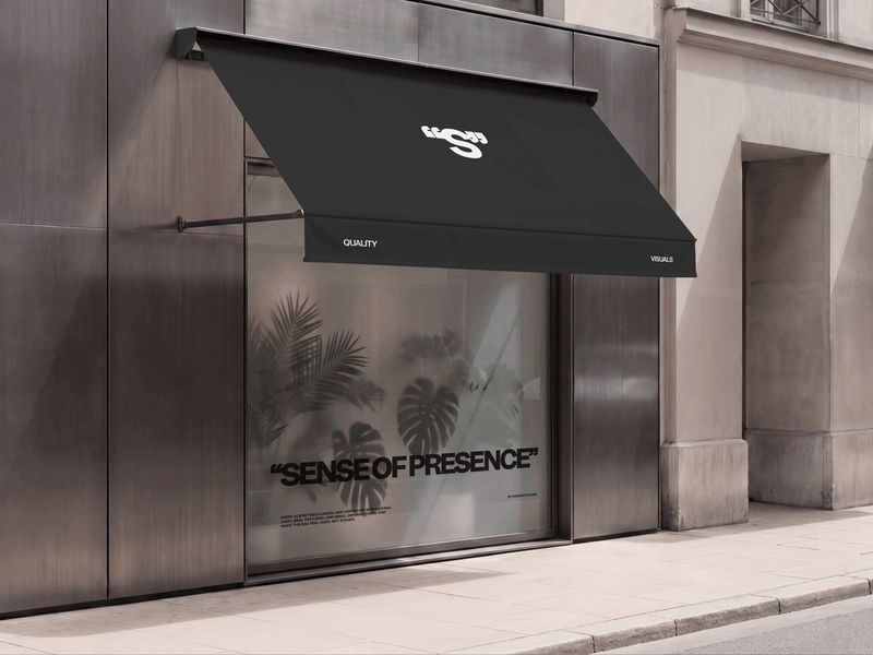 Storefront Window Branding with Awning