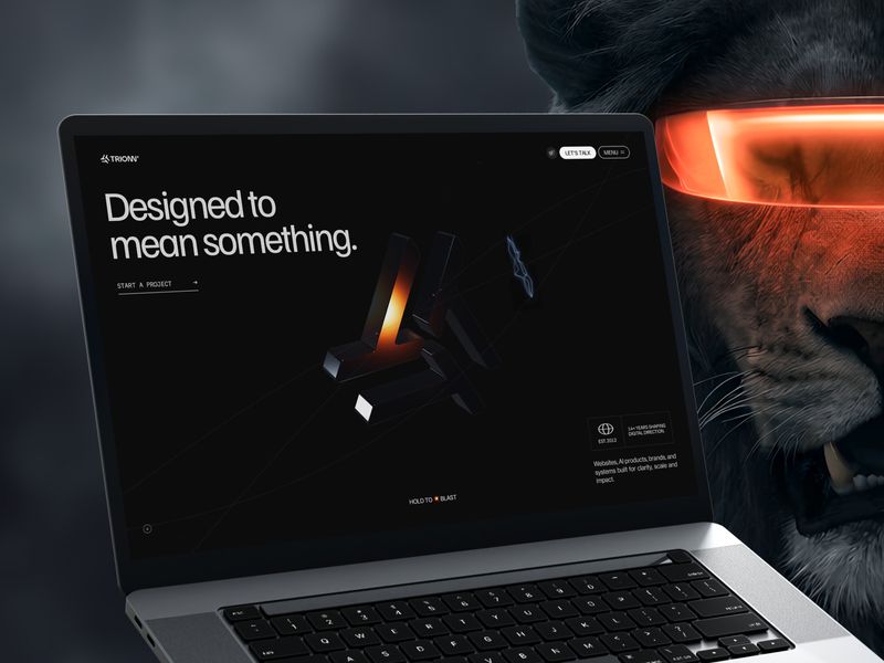 TRIONN : 3D interactive digital studio website