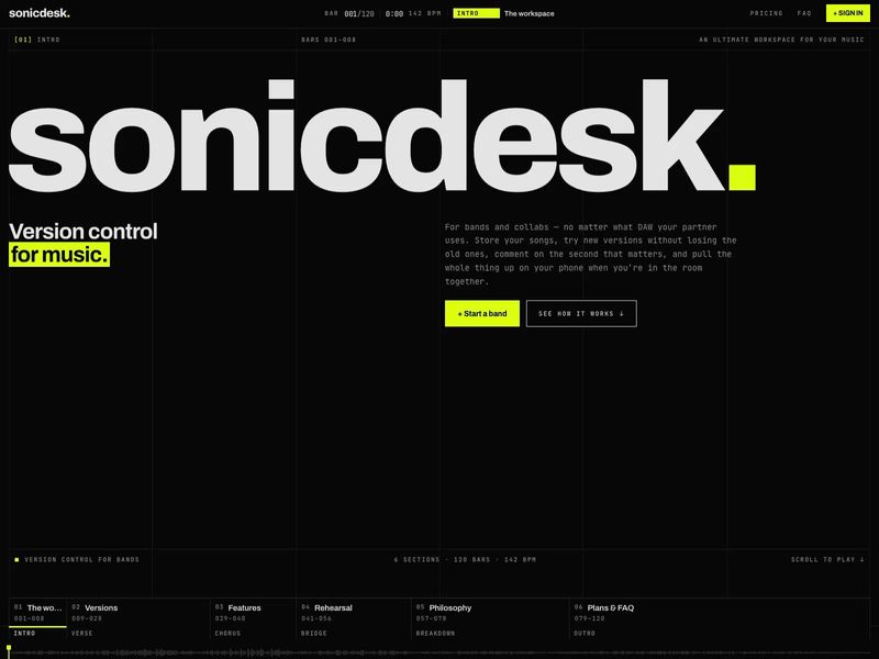 sonicdesk. — Version control for music
