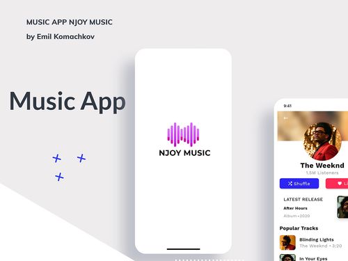 Music App NJOY MUSIC on Behance