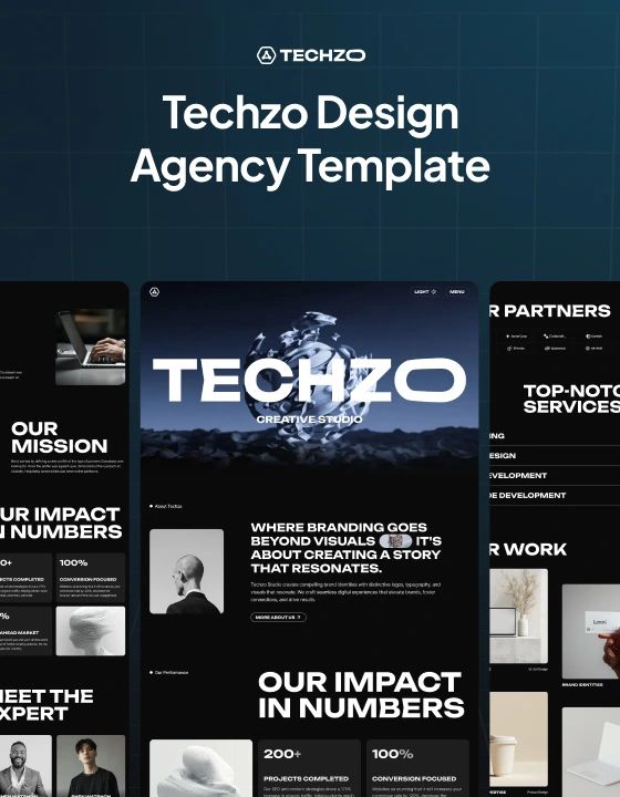 Techzo Website Page Template for Webflow