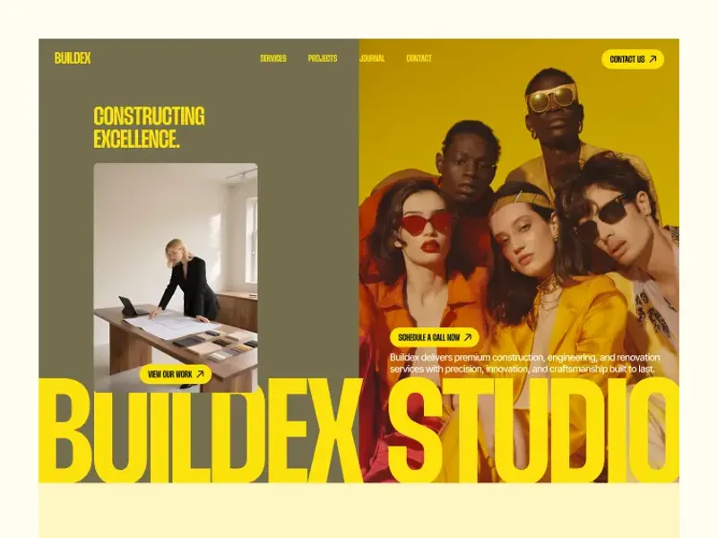Buildex Studio by Oxyn Studio - Agency design asset by webflow