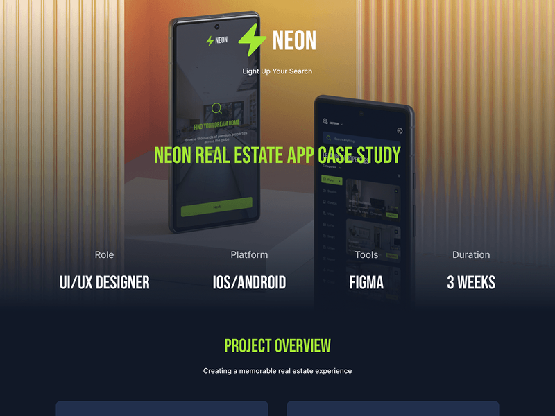 Neon(Real Estate) App Case Study