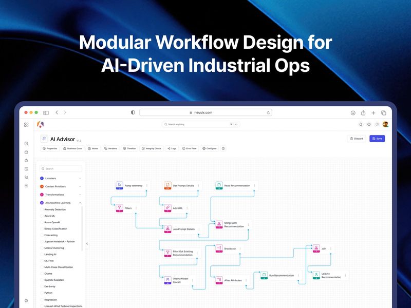 Modular Workflow Design for AI-Driven Industrial Ops