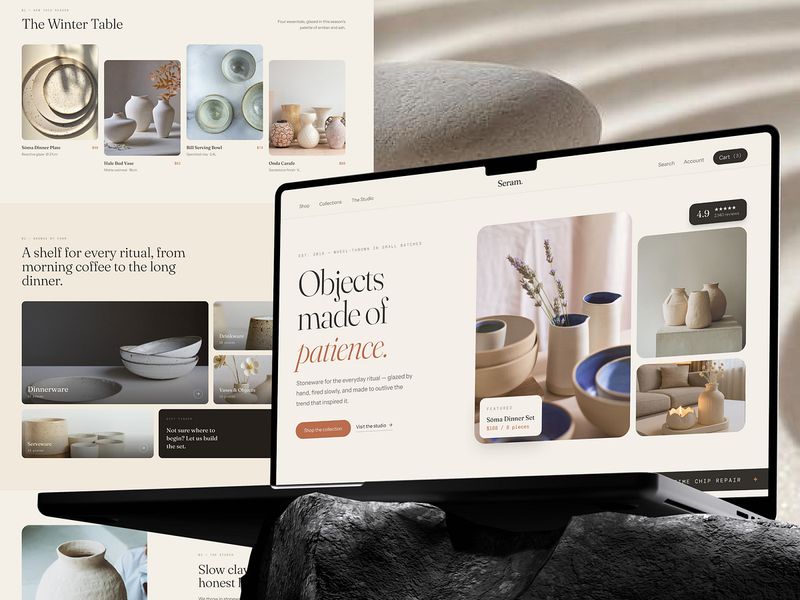 Stoneware E-commerce Product Website UI/UX