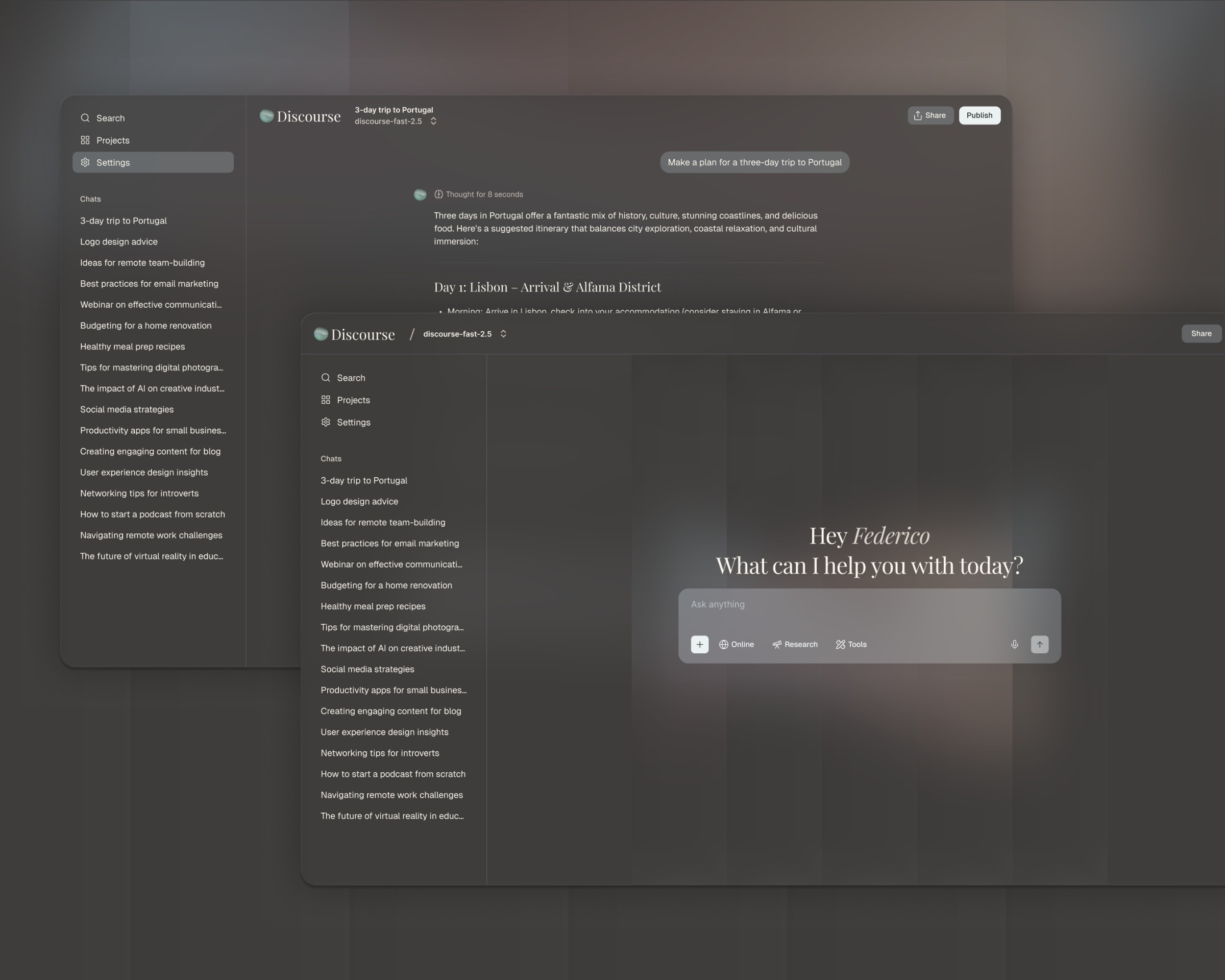Discourse - AI Chatbot UI Kit for Figma Image 4