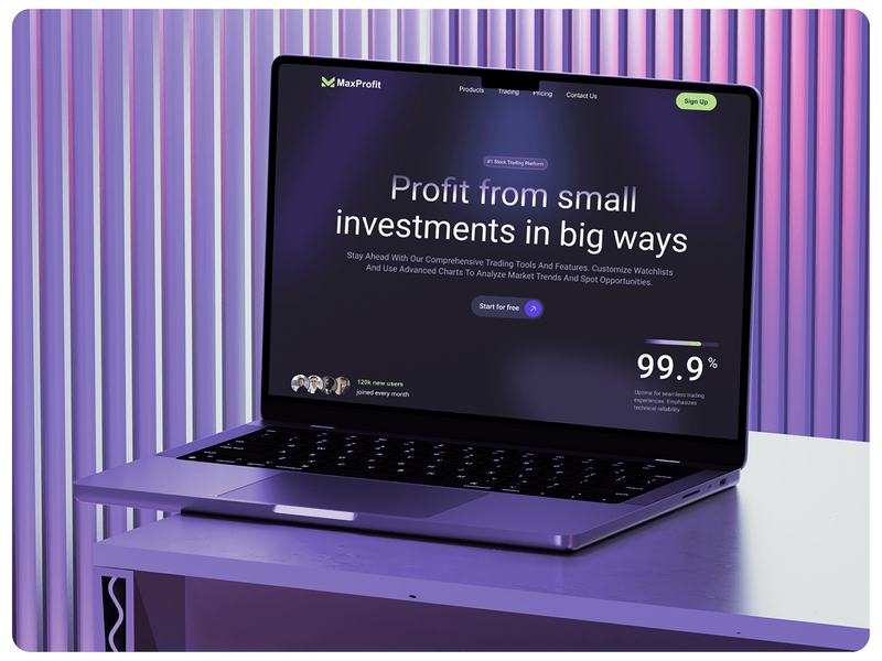 Maxprofit - Fintech | UX Design