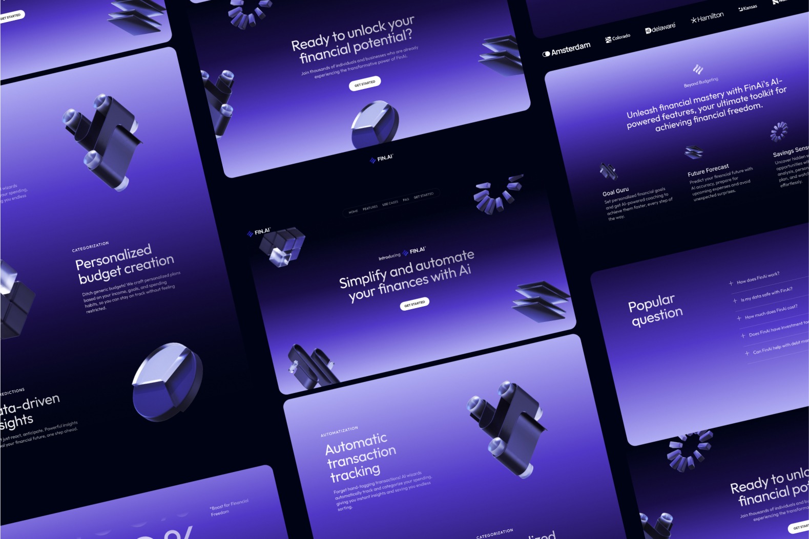 Fin.Ai - Framer Startups and SaaS Businesses Template Image 0