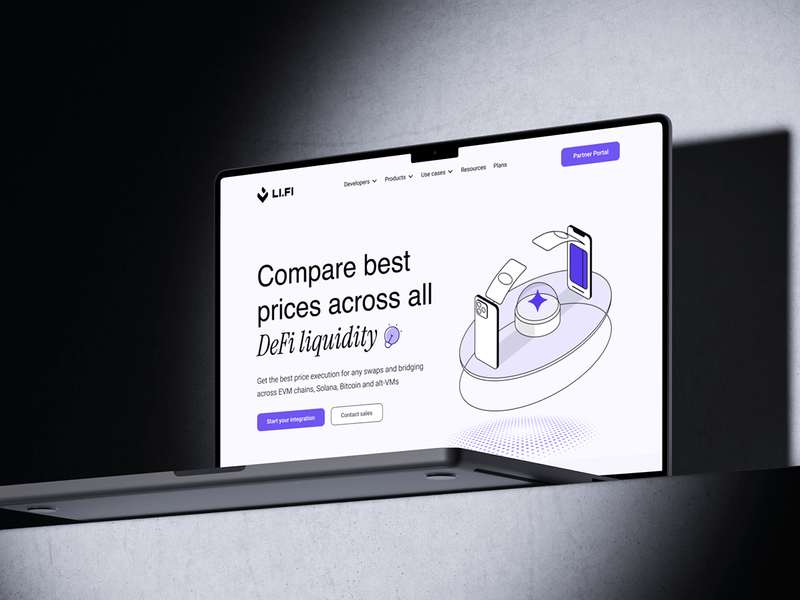 DeFi Liquidity | Cross-Chain SaaS AI Landing Page