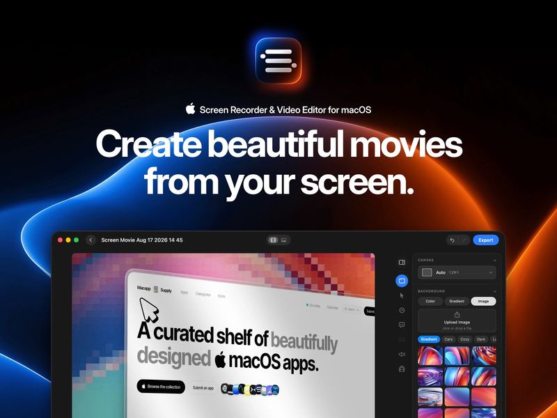 Screen Movie - Screen Recorder & Video Editor for macOS