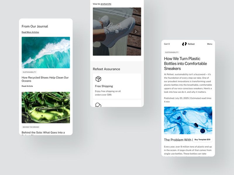 Refeet · E-commerce Website Template
