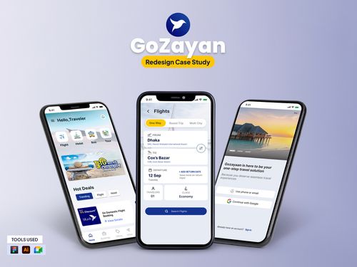 GoZayan Redesign Case study on Behance