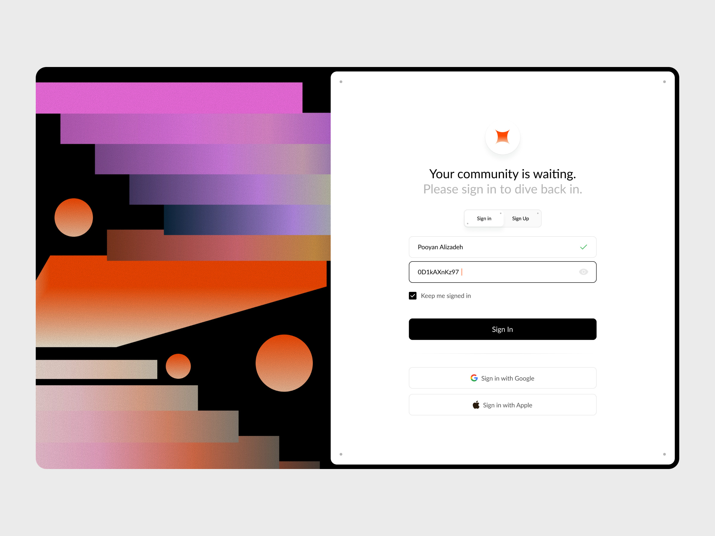 Sign In - The community is waiting. Image 0