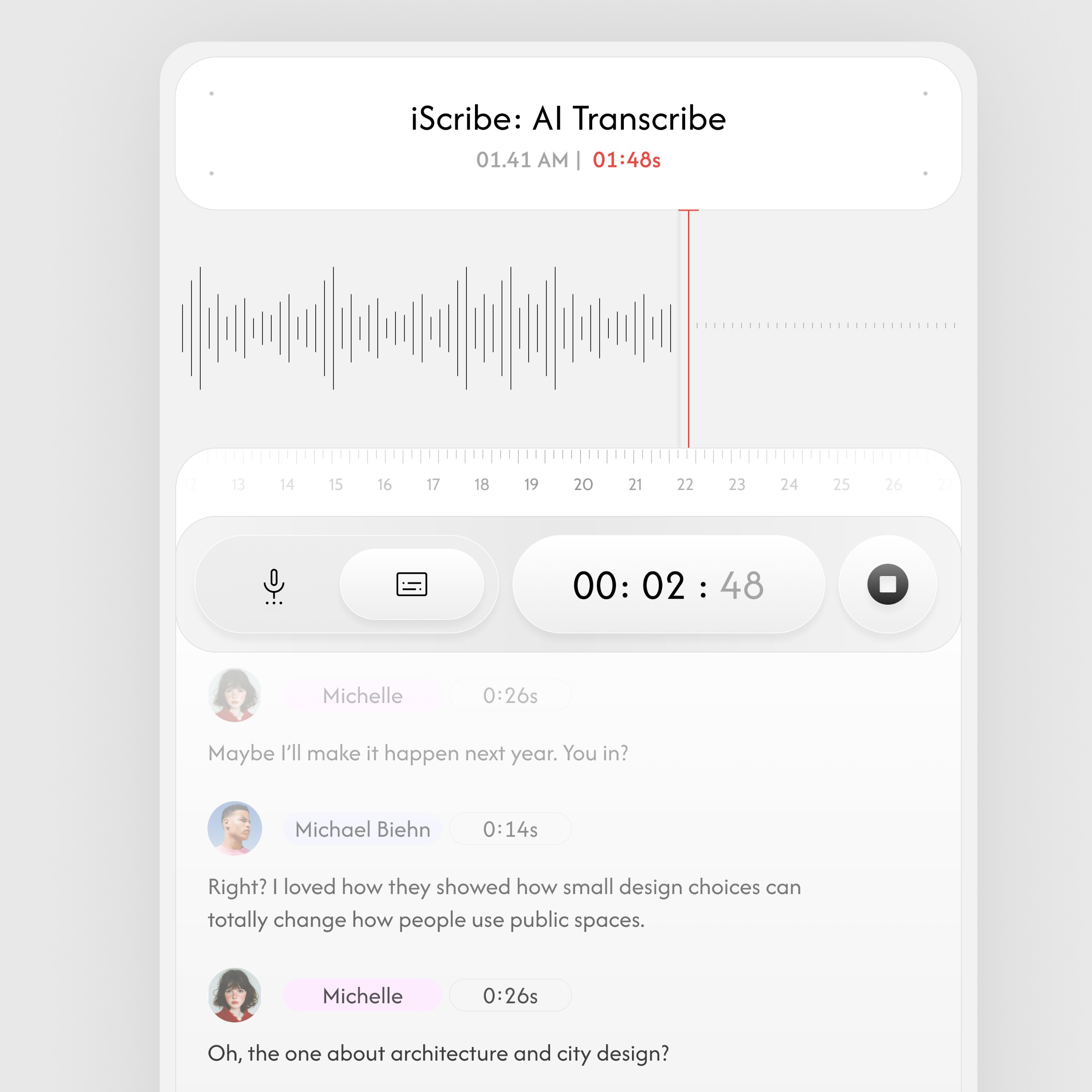 iScribe: AI Transcribe Image 1