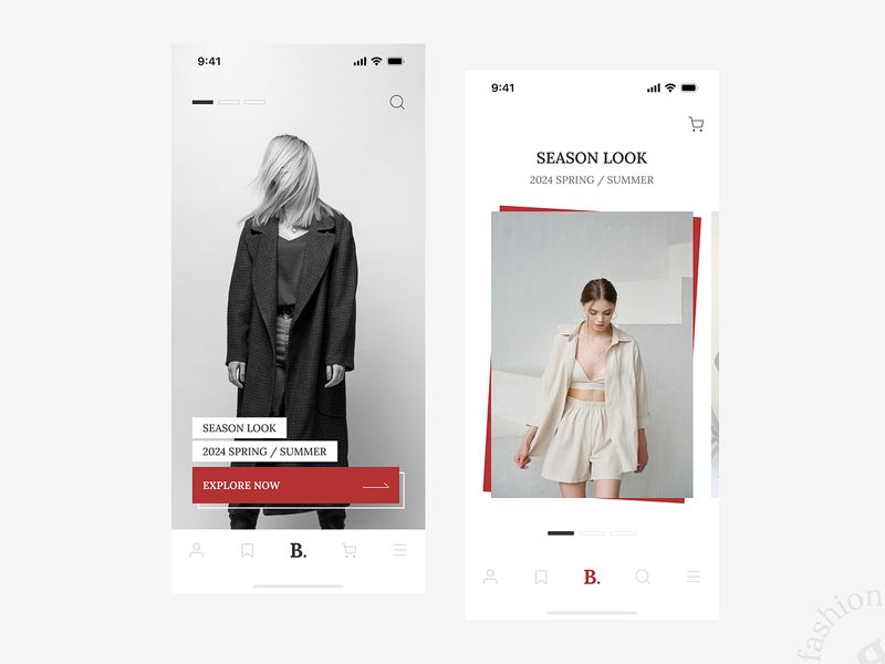 Fashion app concept
