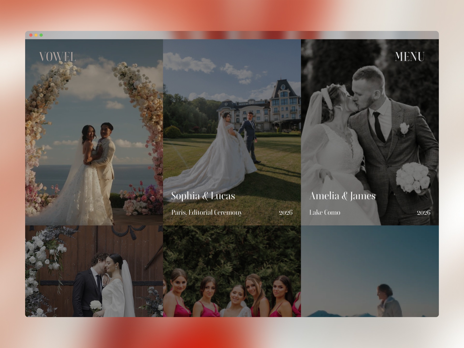 VOWEL Cinematic Wedding Framer Template Image 0