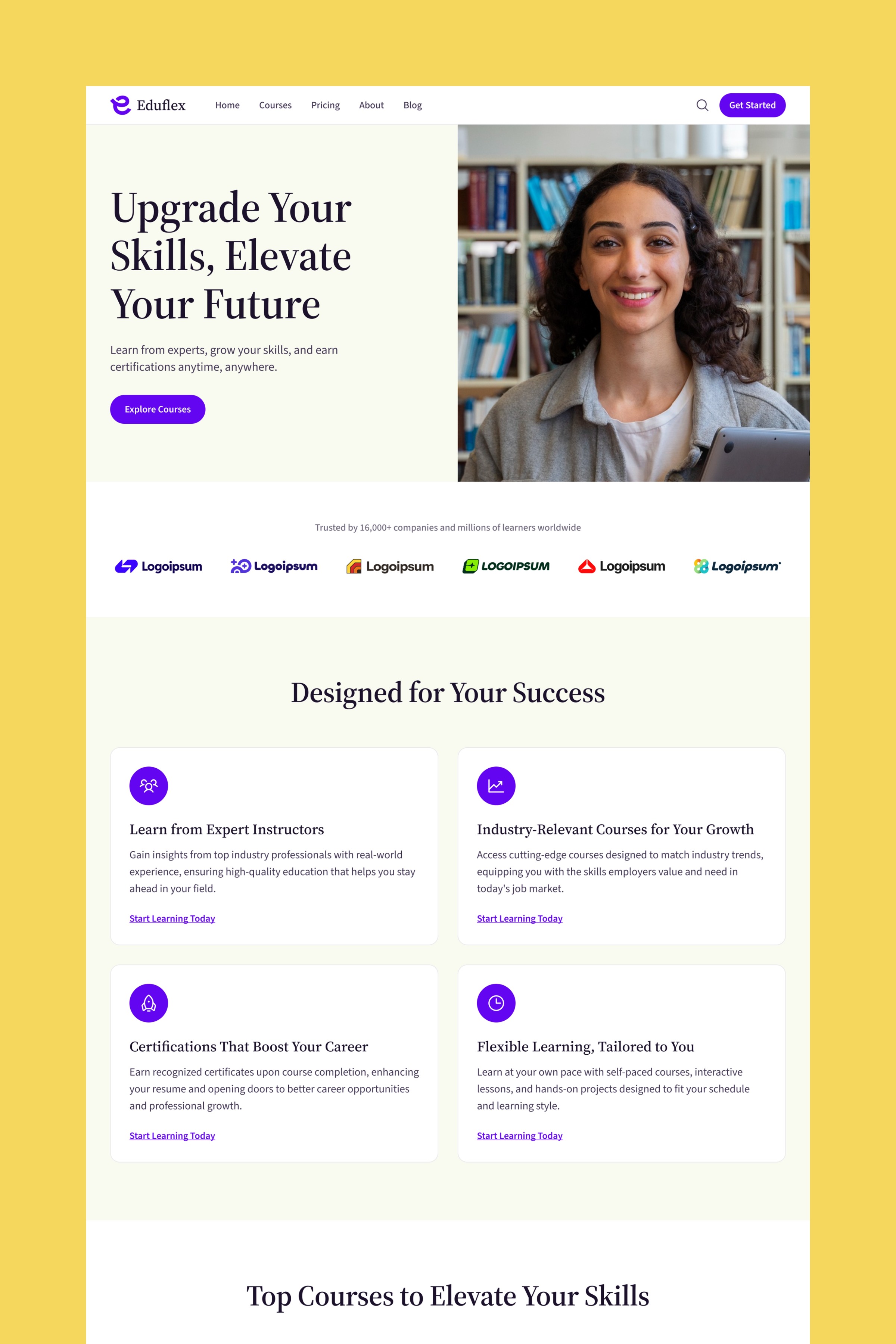 Eduflex Modern EdTech Website Template Image 0