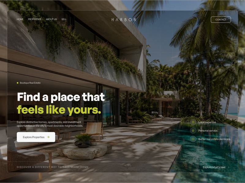 Harbor & Stone - Real Estate Template for Framer