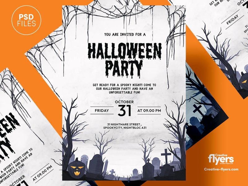 Download Your Free Halloween Flyer Template - Creative Flyers