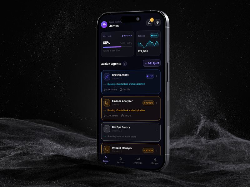 NexusAgent Autonomous AI Management Dashboard |