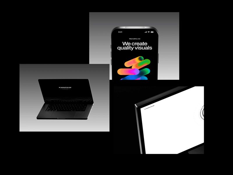 Dark Animated Apple Device Mockups