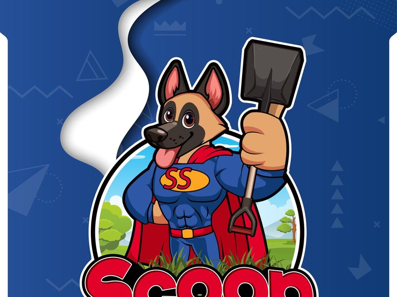 Superhero Mascot Logo Design and Branding Kit for Pet Waste Removal Services Business