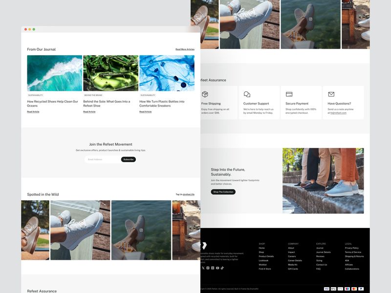 Refeet · E-commerce Website Template