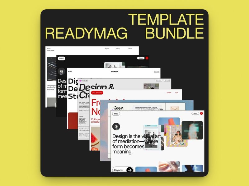 Readymag Templates Bundle – for Creatives & Designers