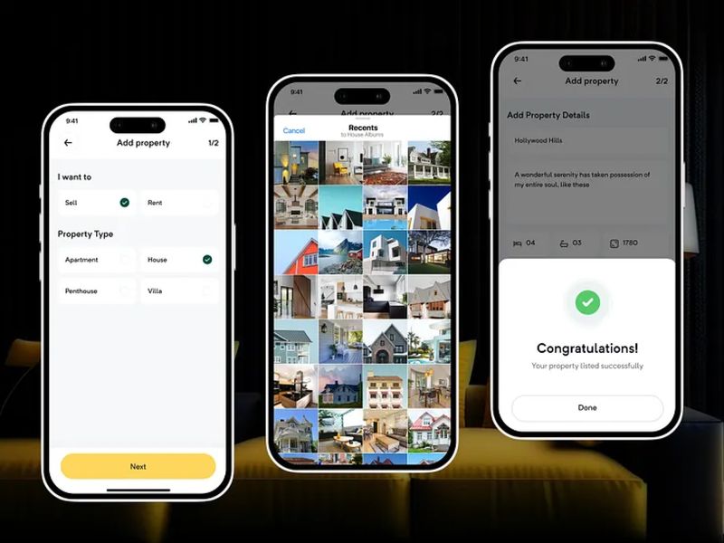 Orelax: Real Estate App UI | Property | Orbix Studio