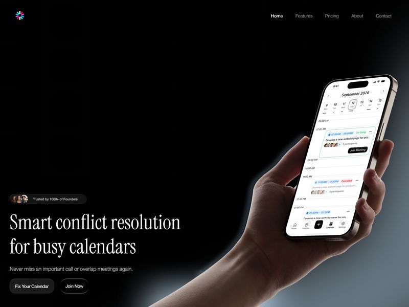 Intelligent Meeting Management Landing Page 🎯