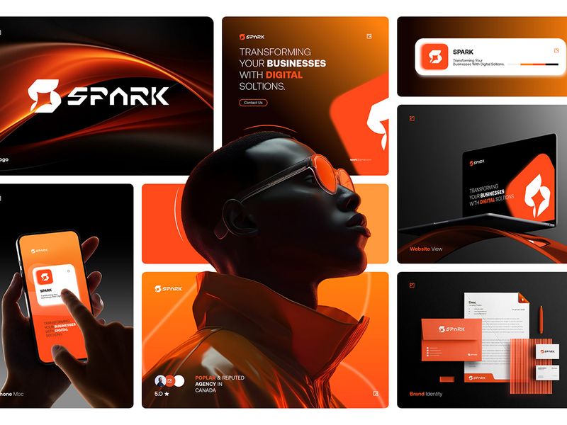 SPARK | Modern Digital Agency Logo & Brand Identity