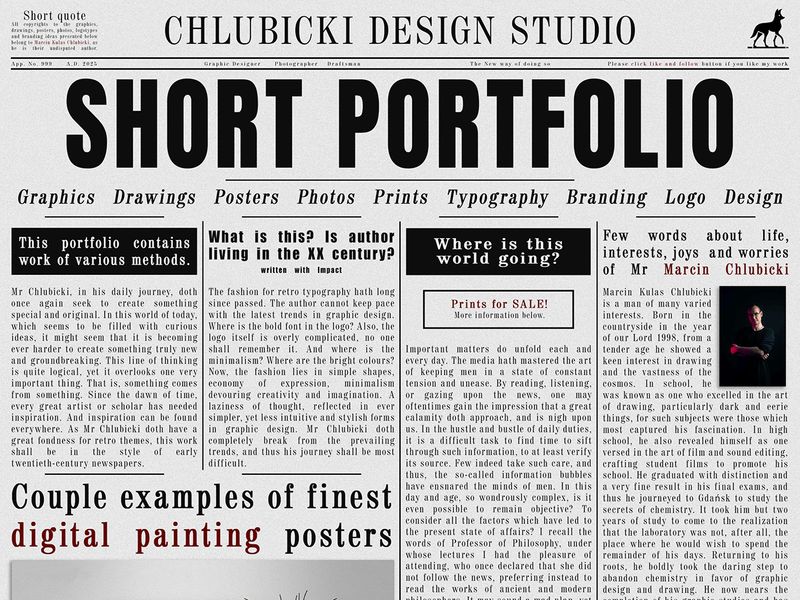 Chlubicki Short Portfolio 2025