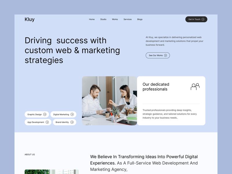 Kluy - Portfolio & Agency Website