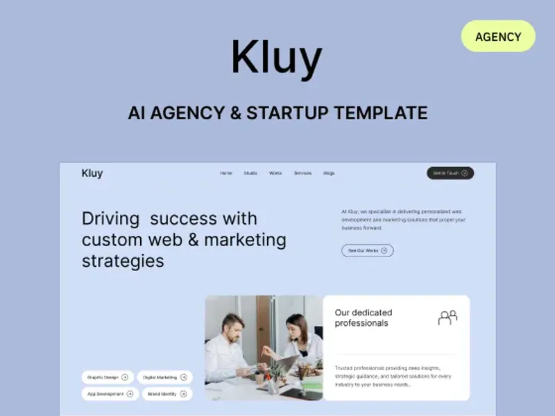 Kluy - Portfolio & Agency Website