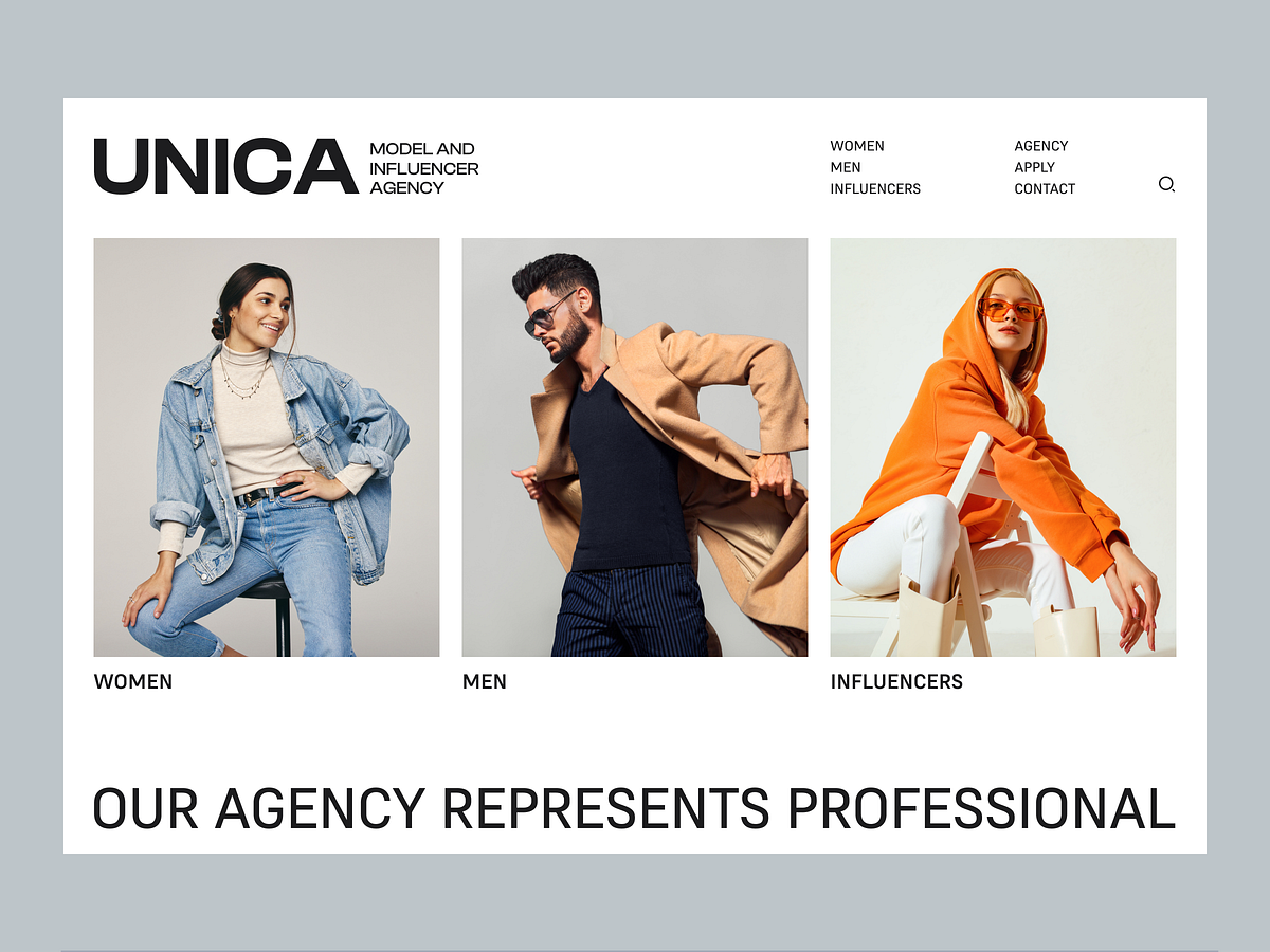 Unica — Talent Management Website Image 1