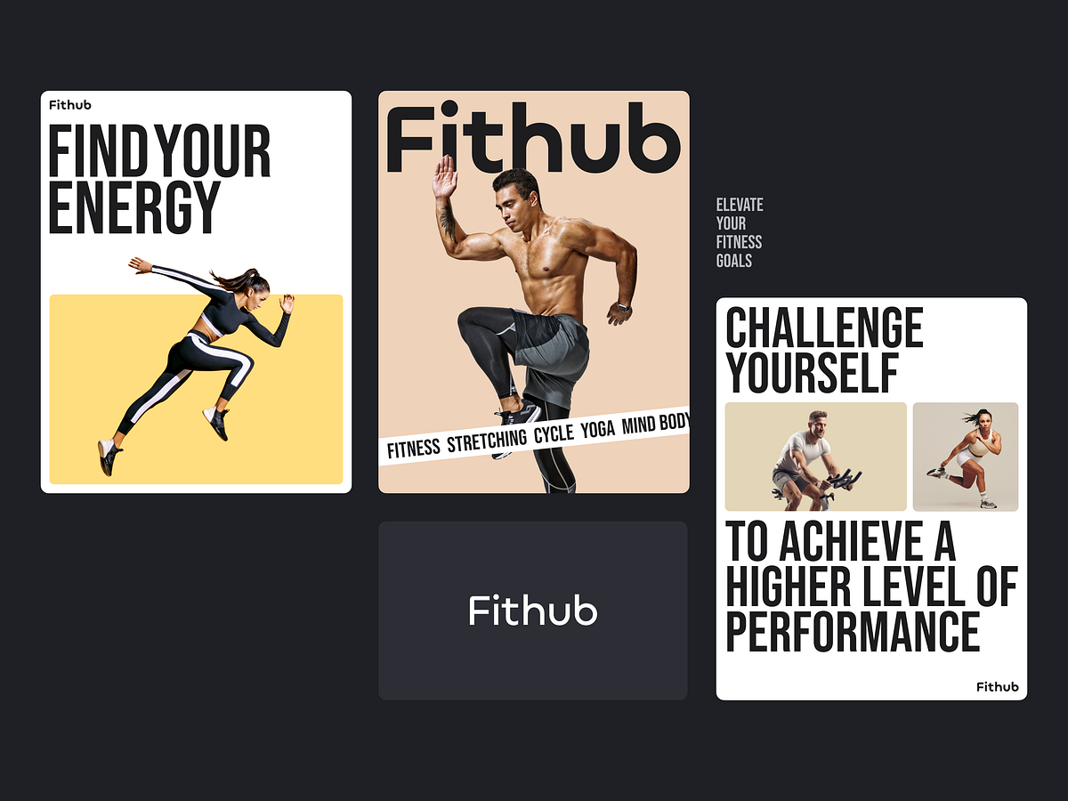 Fithub - Modern Fitness Poster Campaign