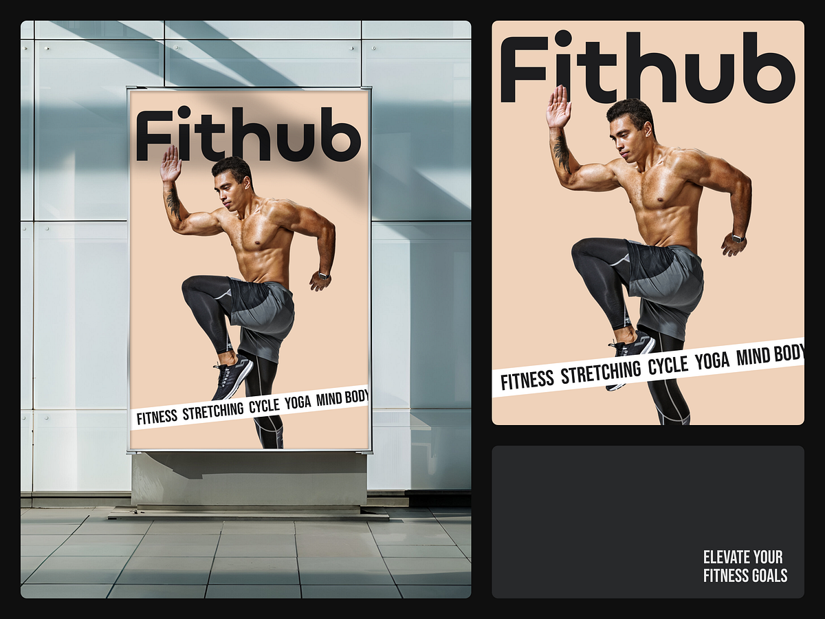 Fithub - Modern Fitness Poster Campaign Image 1