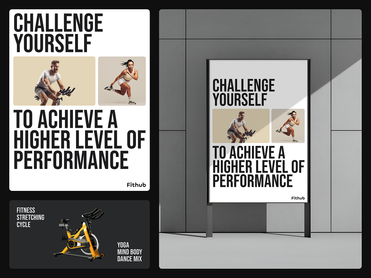 Fithub - Modern Fitness Poster Campaign Image 2
