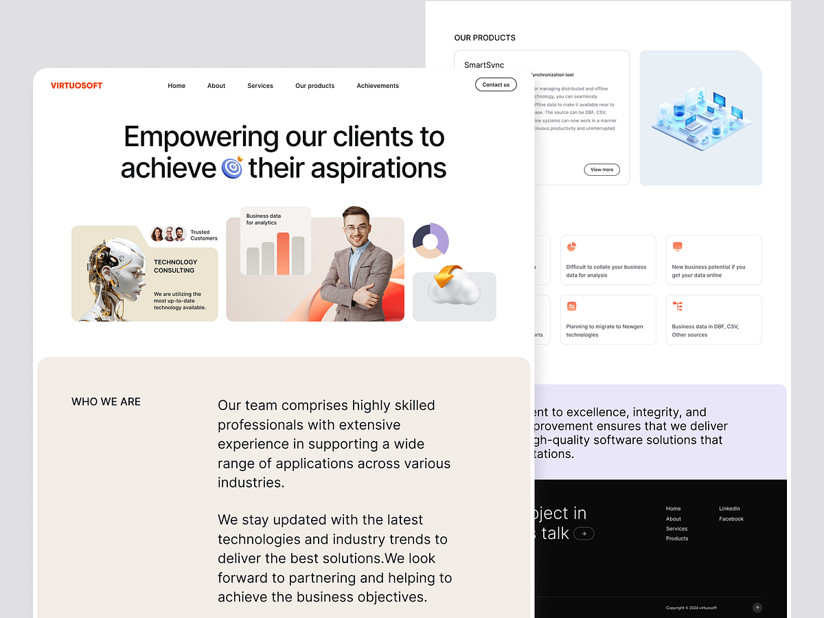 Software Company Website UI Design Image 0