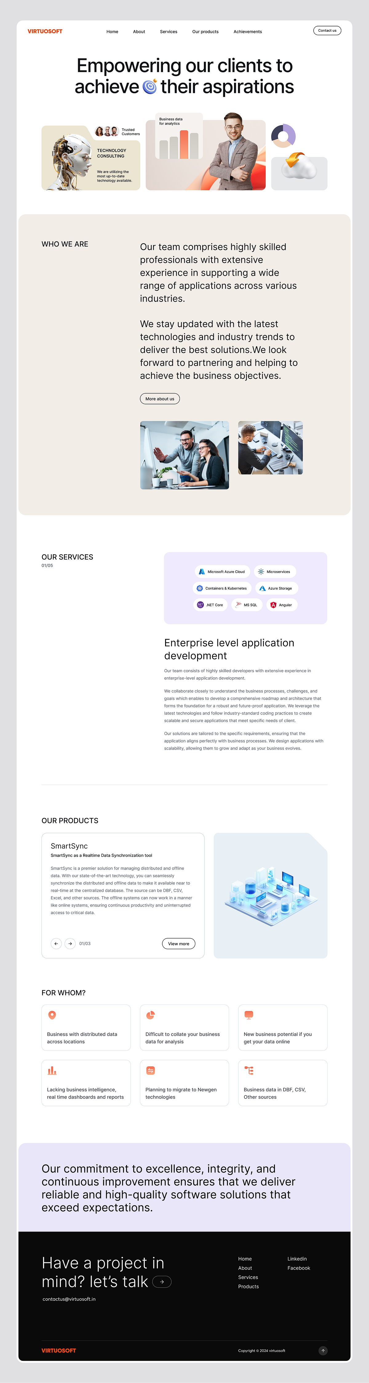 Software Company Website UI Design Image 5