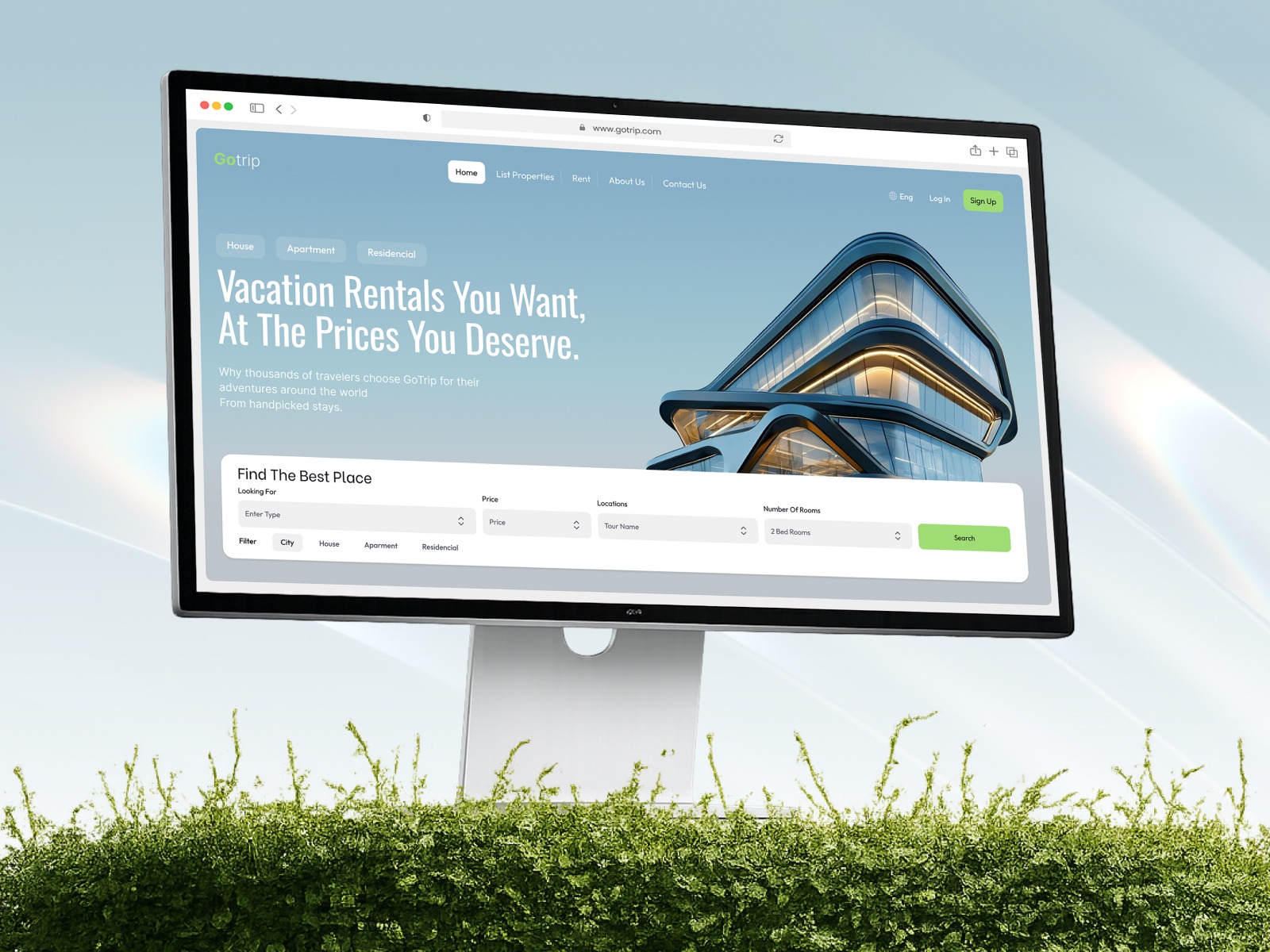 Travel Booking Website - Homepage UI Design Image 4