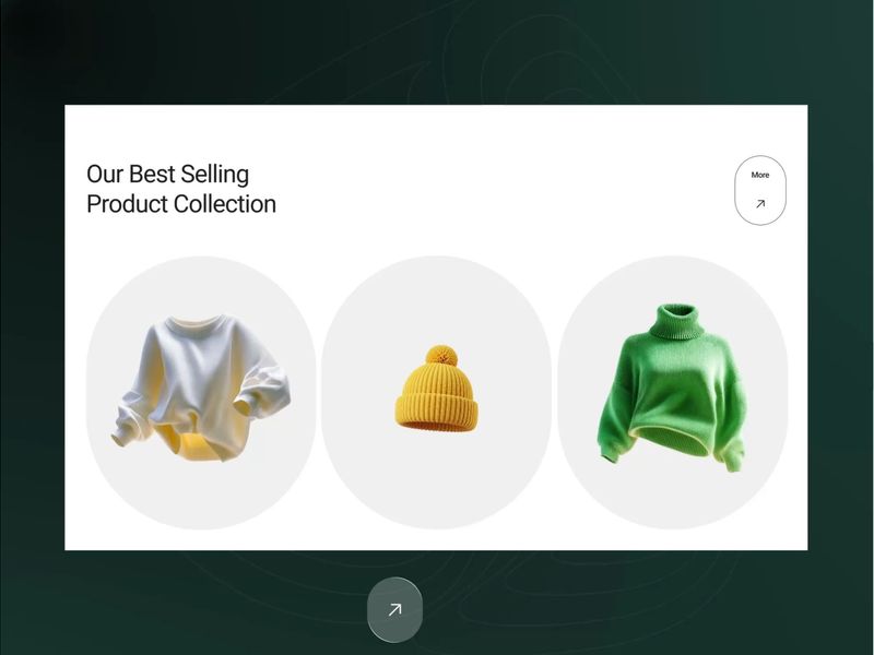Modern Fashion eCommerce Website Product 3D Animation
