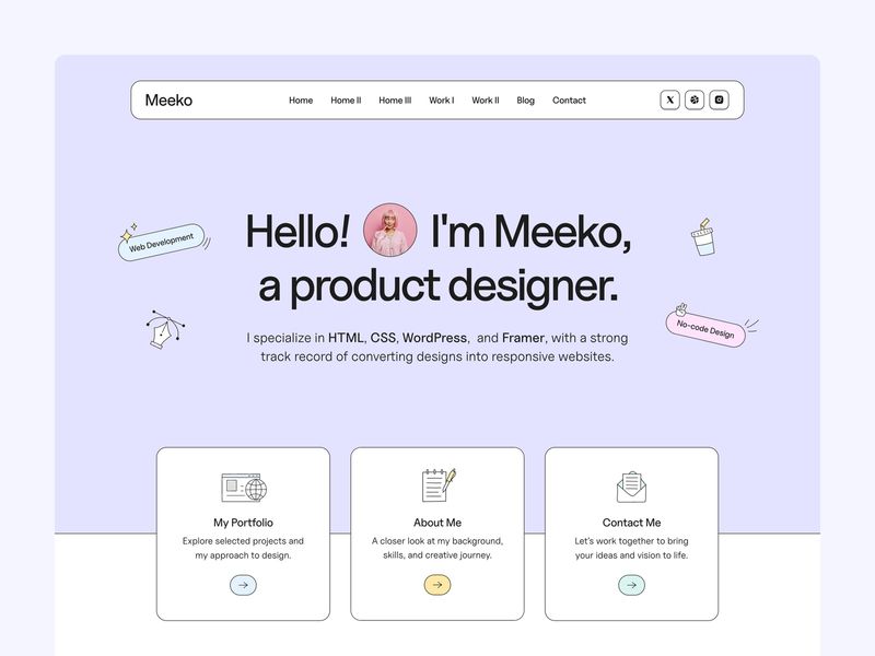 Meeko by Elemis Themes - Uncategorized design asset by framer