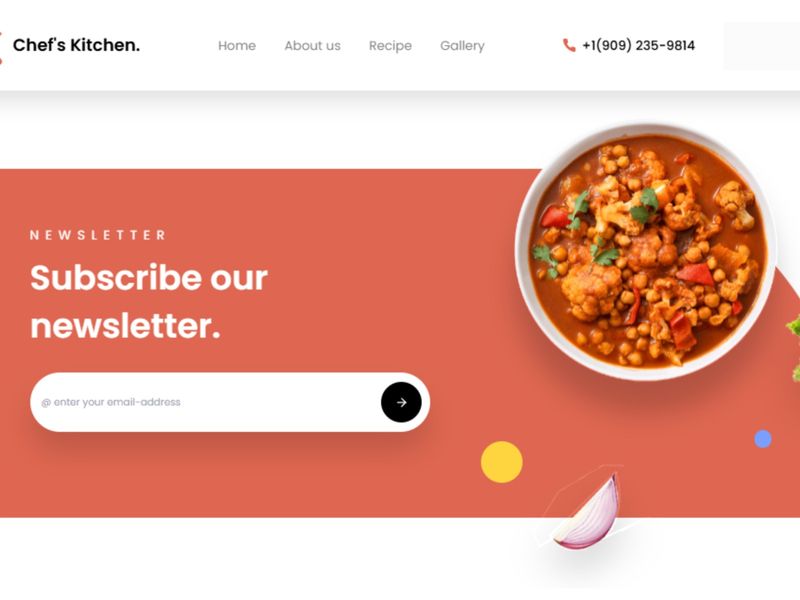 Chef's Kitchen NextJs Template