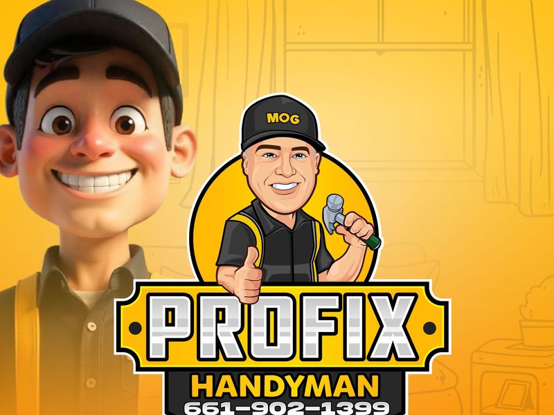Cartoon Portrait Logo Design and Branding Kit for Handyman Business