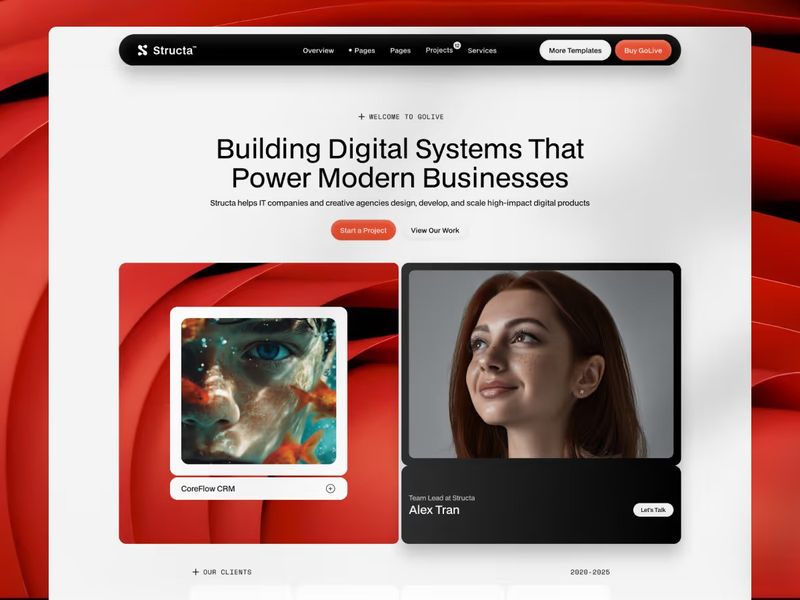 Structa - Webflow HTML website template