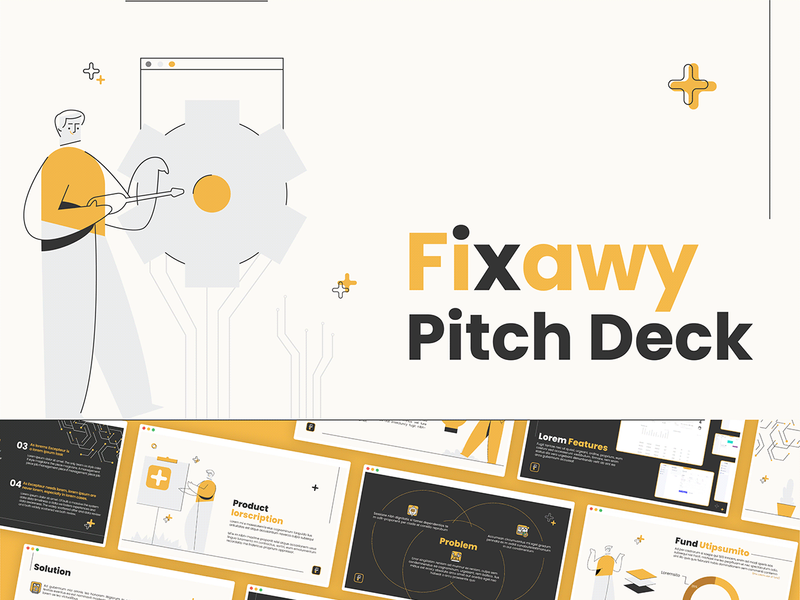 Fixawy Pitchdeck | Maintenance App Pitchdeck template